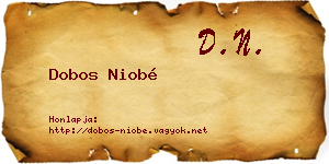 Dobos Niobé névjegykártya